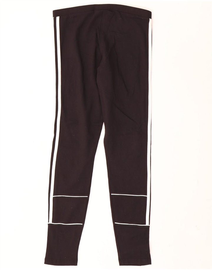 Leggings pentru femei Adidas UK 12, bumbac mediu negru