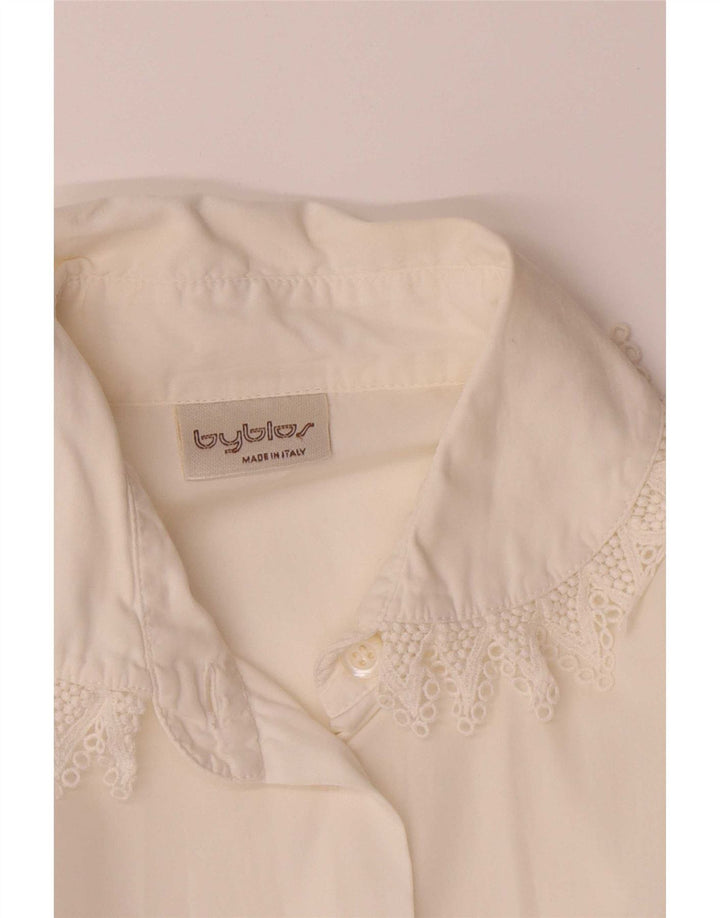 Bluză cămașă pentru femei Byblos UK 14 Medium White