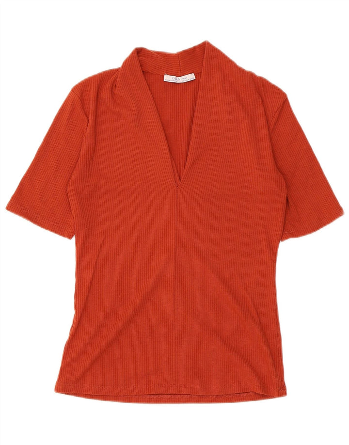 Bluză pentru femei Zara UK 8 Small Orange