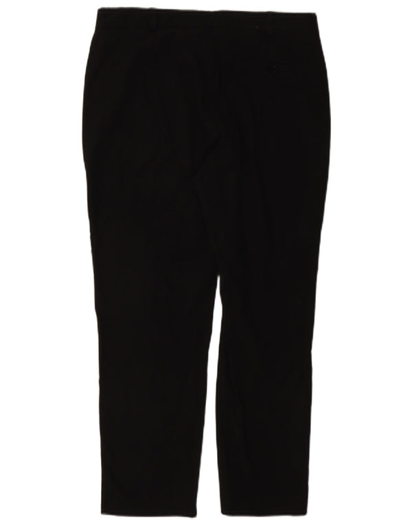 Pantaloni de costum crop pentru femei Marks & Spencer UK 12 Medium L30 L25 Negru