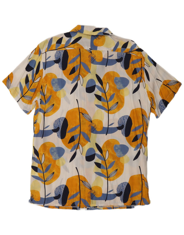 Cămașă Vintage pentru bărbați cu mânecă scurtă 2XL, multicoloră, viscoză florală