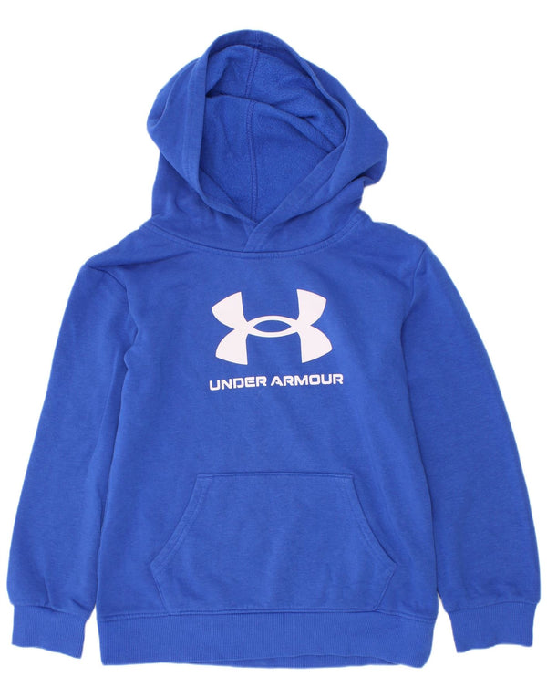 Pulover pentru băieți Under Armour Graphic Hoodie, 6-7 ani, bumbac albastru