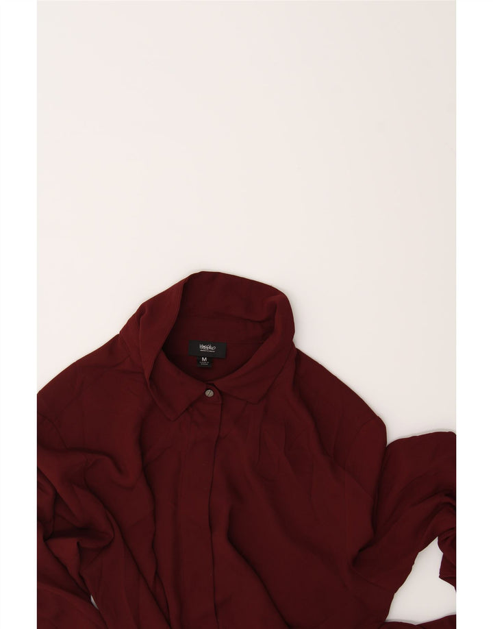 MOSSIMO Womens Shirt Blouse UK 14 Medium Red Polyester Vintage Mossimo and Second-Hand Mossimo from Messina Hembry 