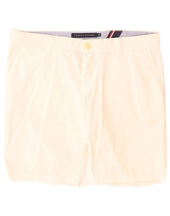 Pantaloni scurți chino pentru bărbați Tommy Hilfiger Slim Fit W32 Medium White