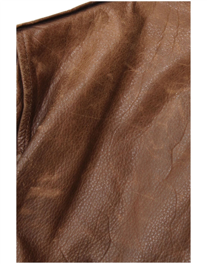 Jachetă de piele pentru bărbați La Matta IT 50, maro, mare