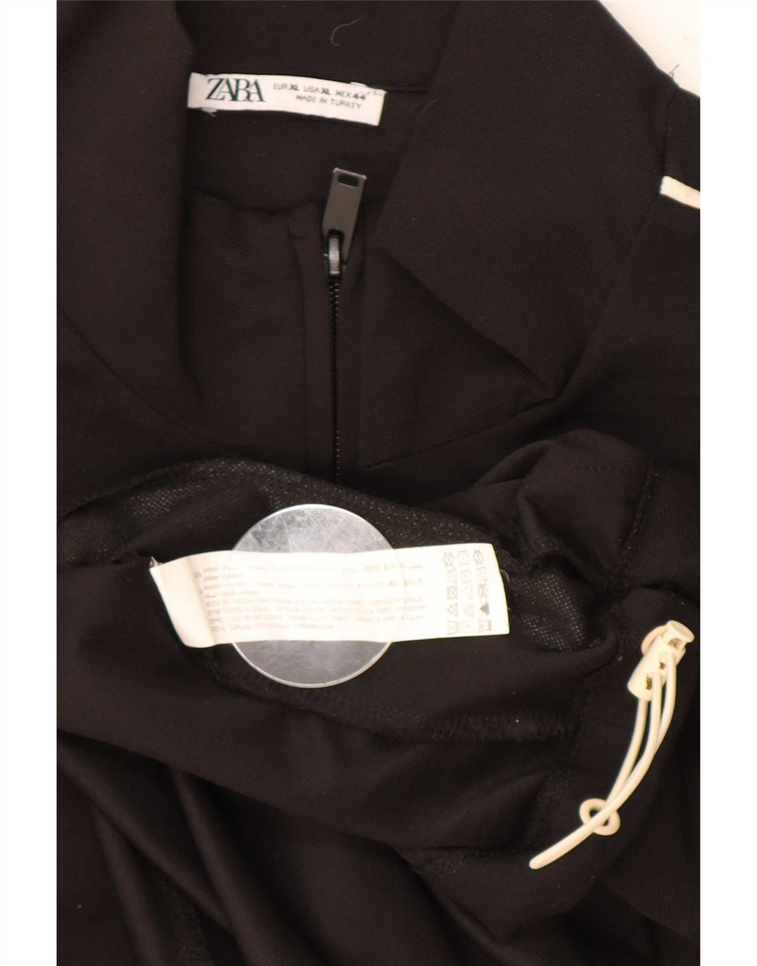 Jachetă de trening pentru bărbați Zara XL, poliester negru