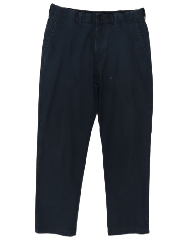 Pantaloni chino drepți pentru bărbați Marks & Spencer Blue Harbour W36 L29 bleumarin