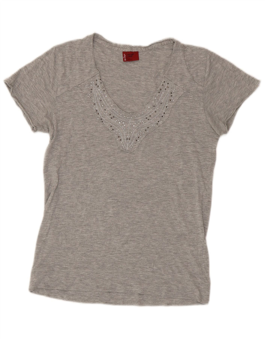 Tricou pentru femei Levi's Top UK 14 mare bumbac gri