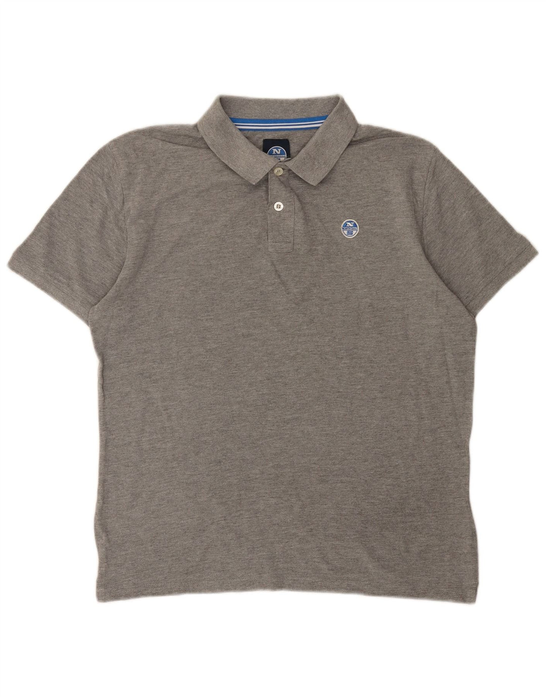 Tricou polo North Sails pentru bărbați, bumbac gri mediu
