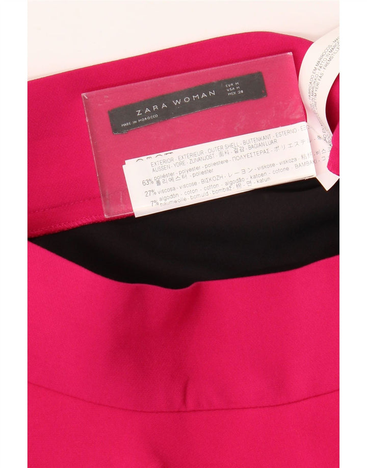 ZARA Womens Trumpet Skirt Medium W28  Pink Polyester