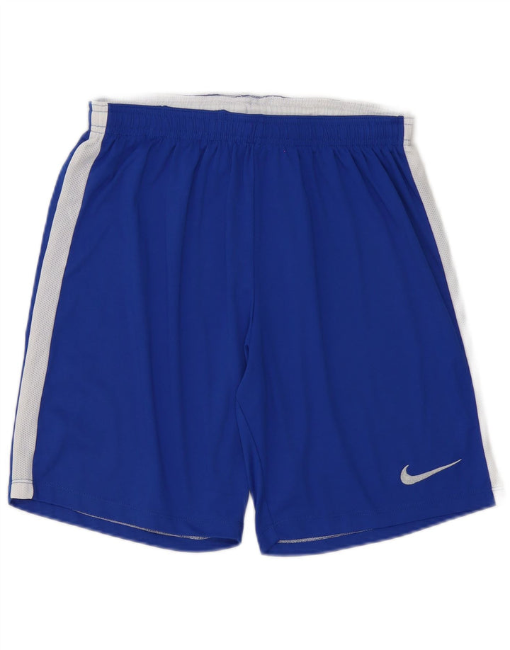 Pantaloni scurți sport Nike Dri Fit pentru bărbați, albastru mediu, poliester color bloc