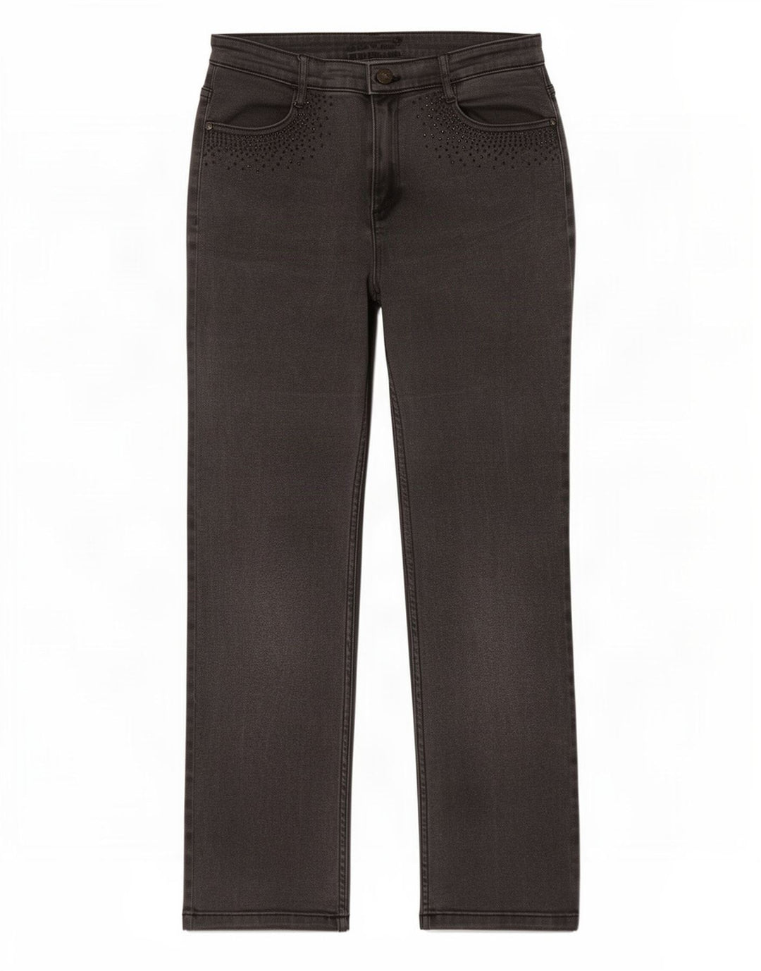 Blugi drepti pentru femei Marks & Spencer UK 12 Medium W30 L29 bumbac gri