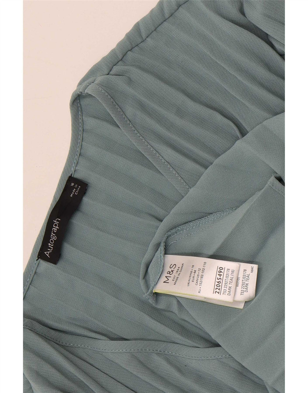 Bluză cu mânecă lungă pentru femei Marks & Spencer Autograph UK 16 Large Blue