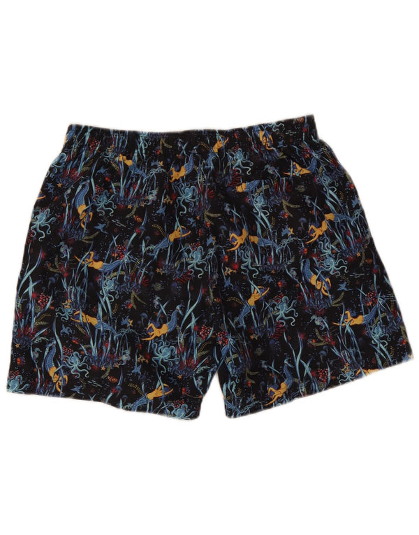 Scout Mens Abstract Pattern Swimming Shorts Small Multicoloured Polyester