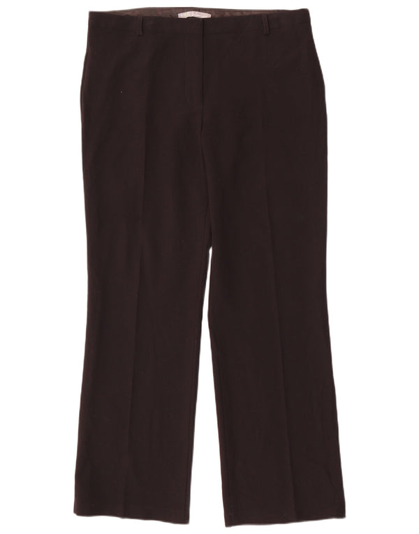 MARKS & SPENCER Pantaloni casual drepti pentru femei UK 12 Medium W32 L28 Negru