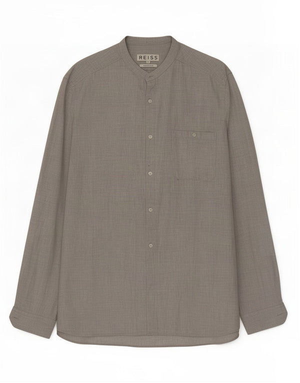 Cămașă pentru bărbați Reiss Slim Fit XL bumbac gri
