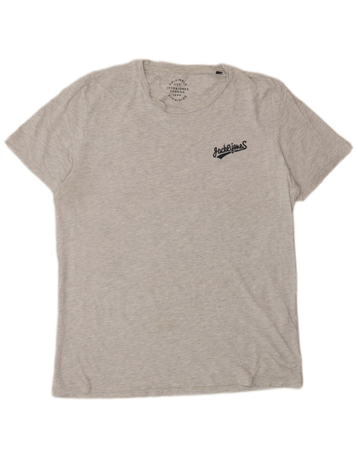 Tricou Jack & Jones pentru bărbați Top mare din bumbac cu pete gri