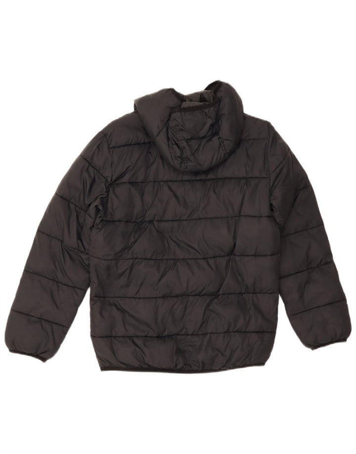 Jachetă căptușită cu glugă Under Armour pentru băieți 12-13 ani, nailon negru