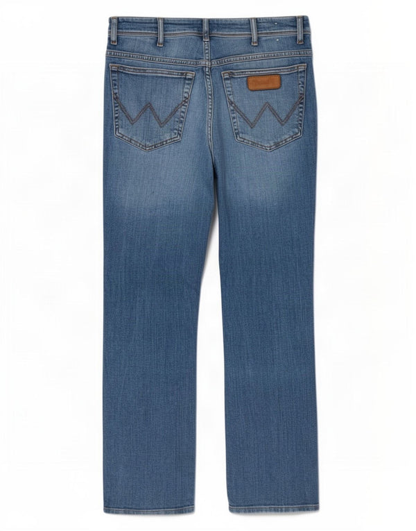 Blugi drepte pentru bărbați Wrangler Texas W33 L32 Bumbac albastru