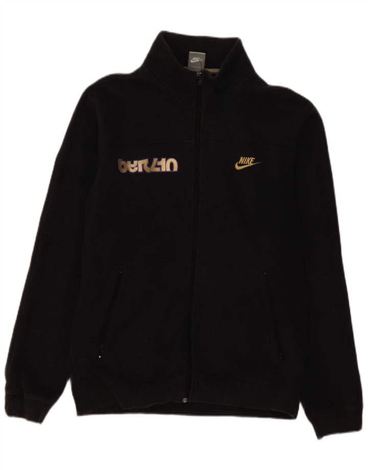 Jachetă de top pentru trening grafic Nike pentru bărbați UK 39/41, bumbac mediu negru