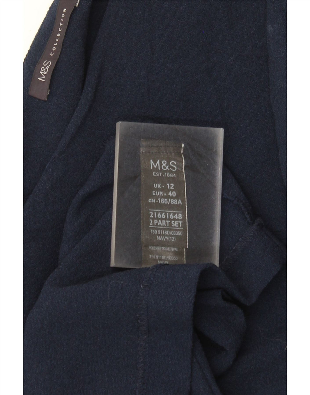 Rochie Wrap pentru femei Marks & Spencer UK 12 Medium Bleumarin Poliester