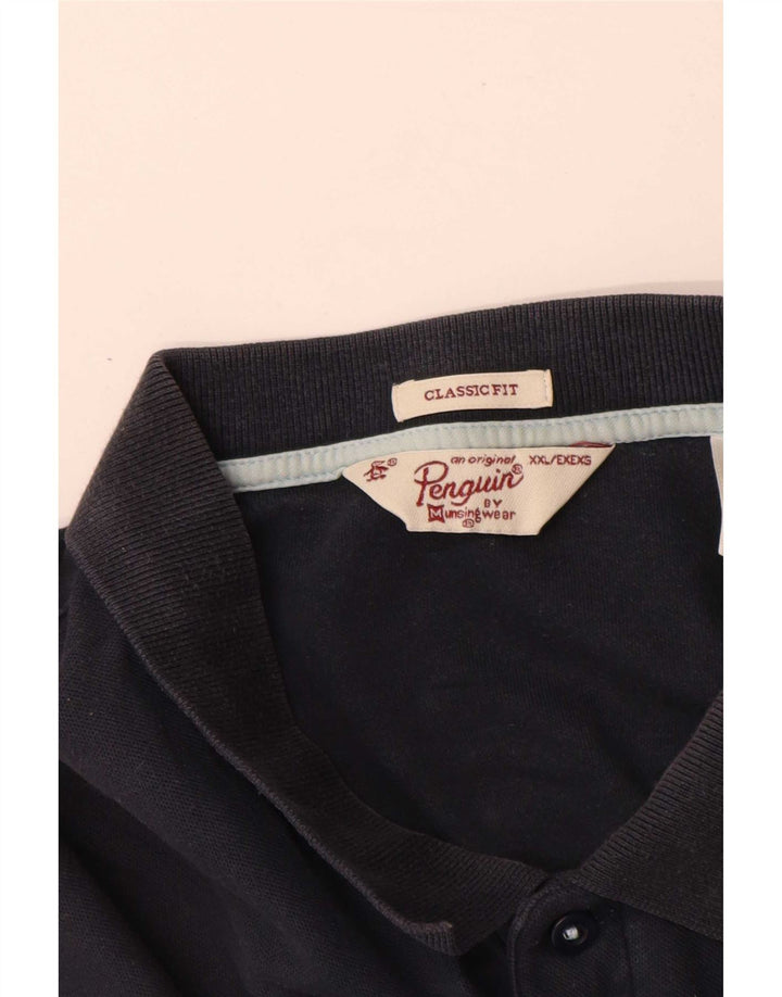 Cămașă polo pentru bărbați Penguin Classic Fit 2XL Bleumarin