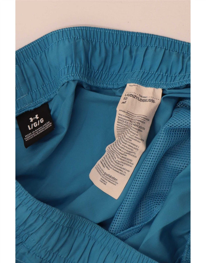 Pantaloni scurți sport grafic Under Armour pentru bărbați, mari, albastru, poliester