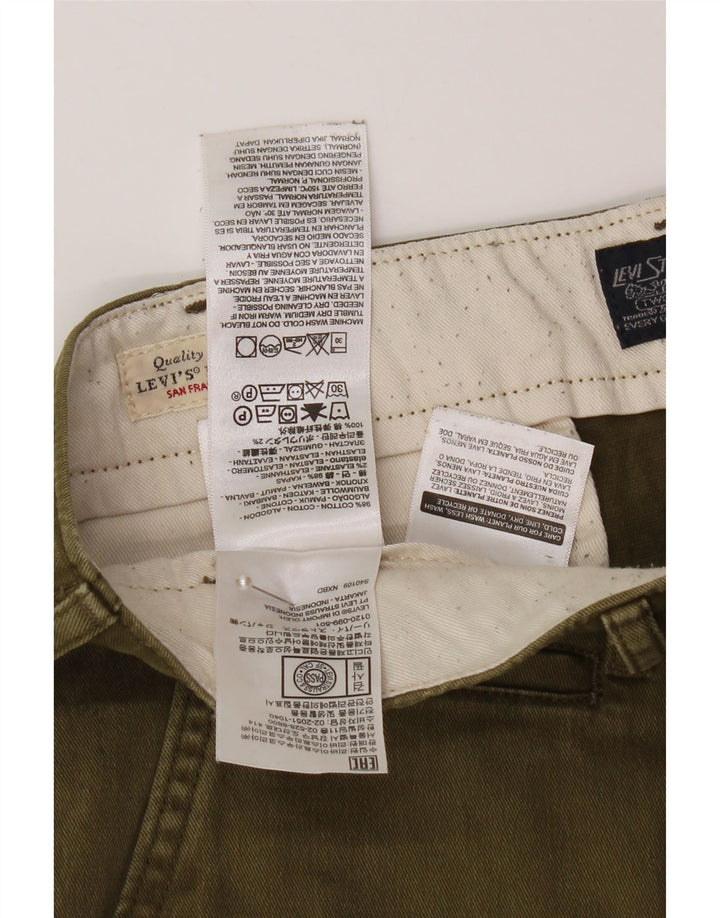 Pantaloni scurți chino pentru bărbați LEVI'S W33 bumbac kaki mediu