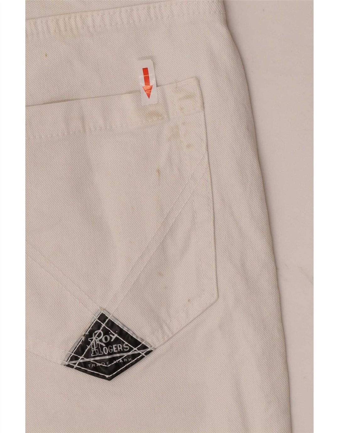 Pantaloni scurți de blugi Roy Rogers pentru femei IT 44 Medium W30 Bumbac alb