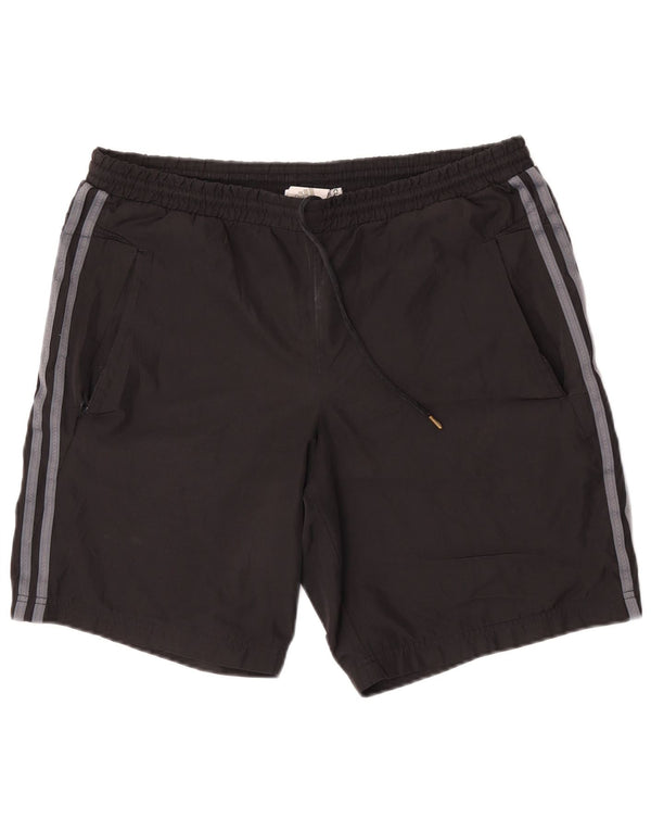 Pantaloni scurți sport Adidas Clima 365 pentru bărbați, mediu negru, poliester color bloc