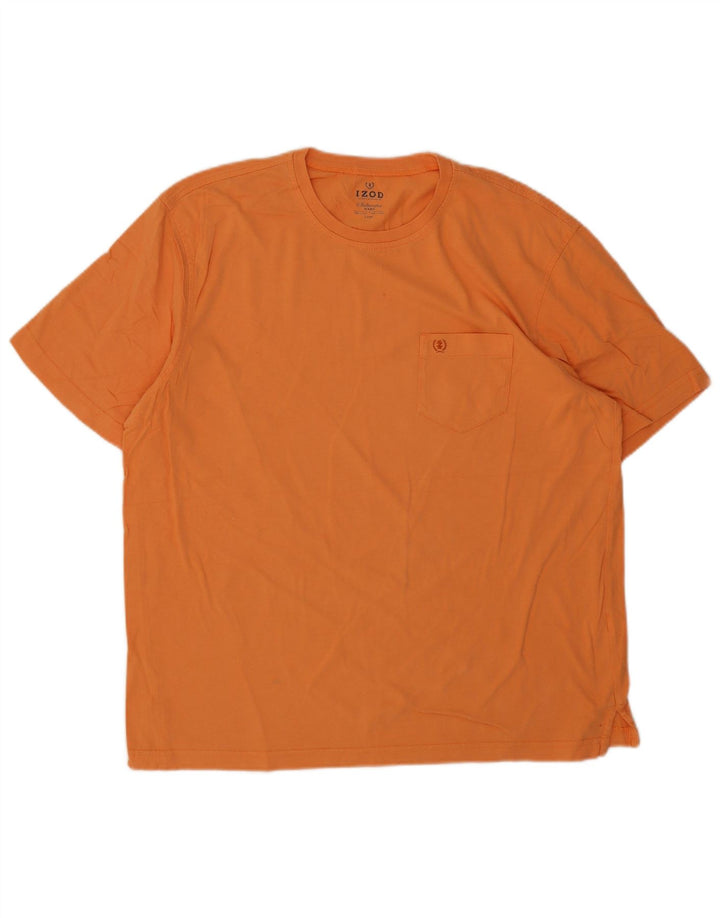 Izod Bărbați Tricou Top Mare Portocaliu Bumbac