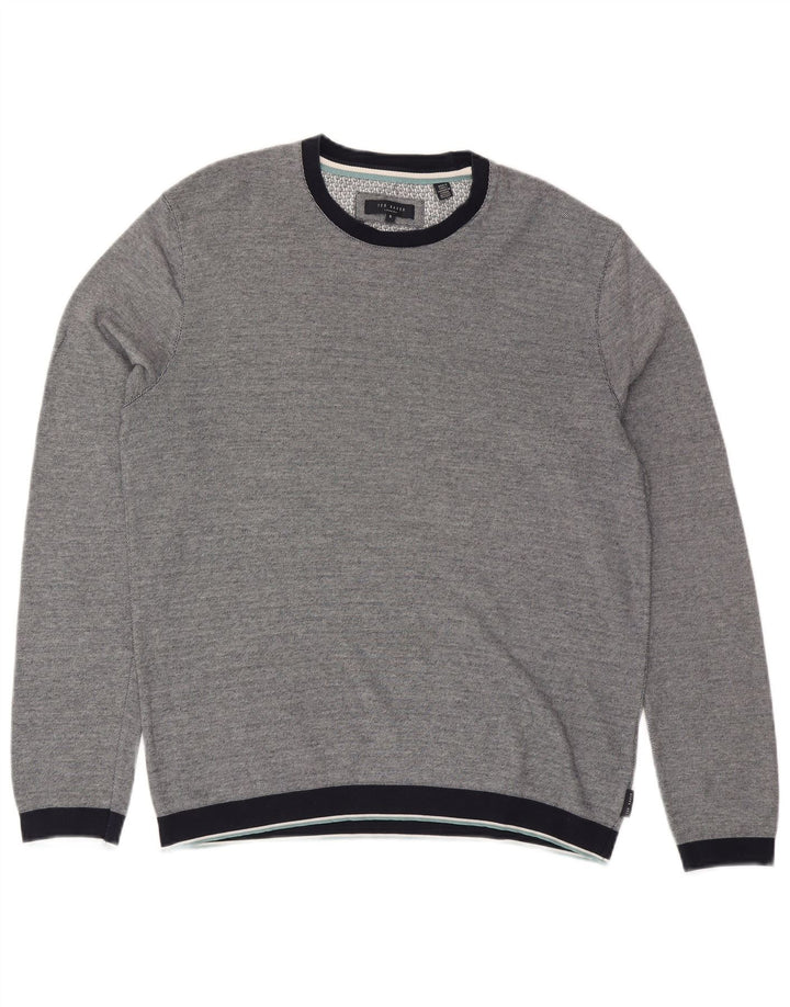 Hanorac pentru bărbați TED BAKER Pulover Mărimea 5 XL Bumbac bleumarin