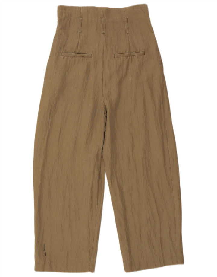 Pantaloni tăiați pentru femei Zara Mici L26 L24 Kaki