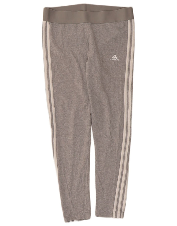 Leggings crop adidas pentru femei UK 16/18 mare bumbac gri