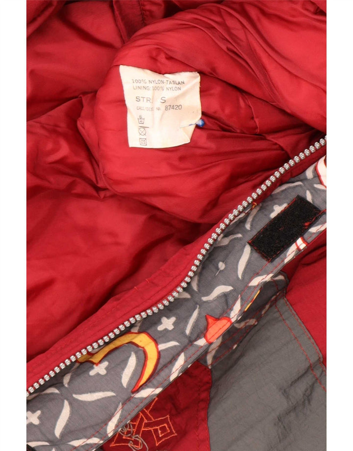 Salopetă de schi X-Cape pentru femei UK 10 Small Red Geometric Nylon