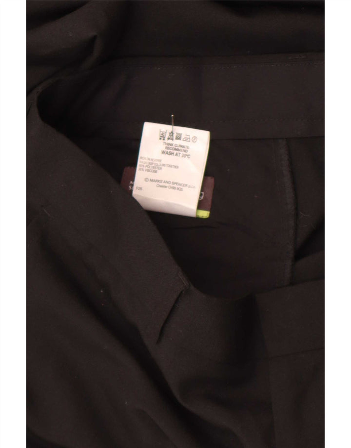 Pantaloni chino drepți pentru bărbați Marks & Spencer L34 L29 Poliester negru