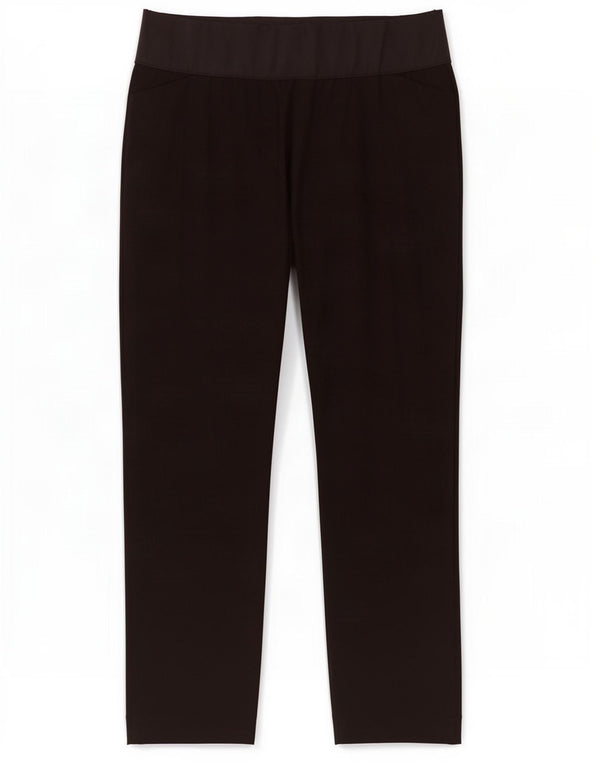 Gap Womens Maternity Slim Cropped Trousers US 8 Medium W30 L28 Black Cotton