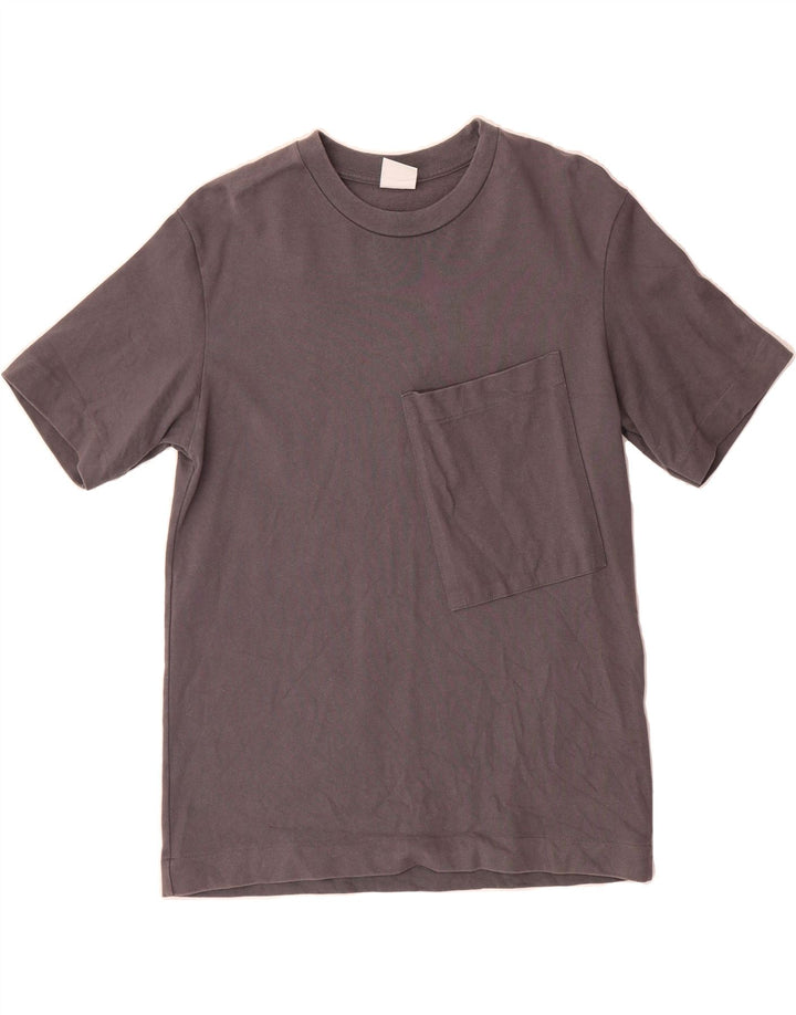 ZARA Mens T-Shirt Top Medium Grey Cotton Vintage Zara and Second-Hand Zara from Messina Hembry 