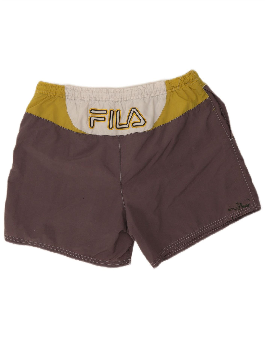 Pantaloni scurți de înot cu grafică Fila pentru bărbați, mari, gri, poliamidă color bloc