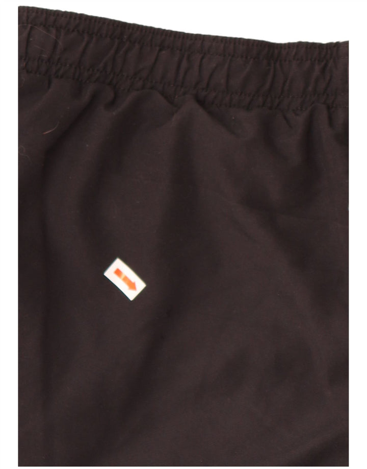 REEBOK Mens Graphic Tracksuit Trousers Small  Black Colourblock Polyester