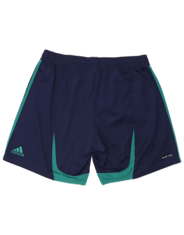 Pantaloni scurți sport pentru bărbați Adidas Climacool XL bleumarin poliester color bloc