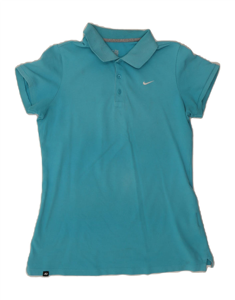 NIKE Womens Polo Shirt UK 14 Large Blue Cotton Vintage Nike and Second-Hand Nike from Messina Hembry 