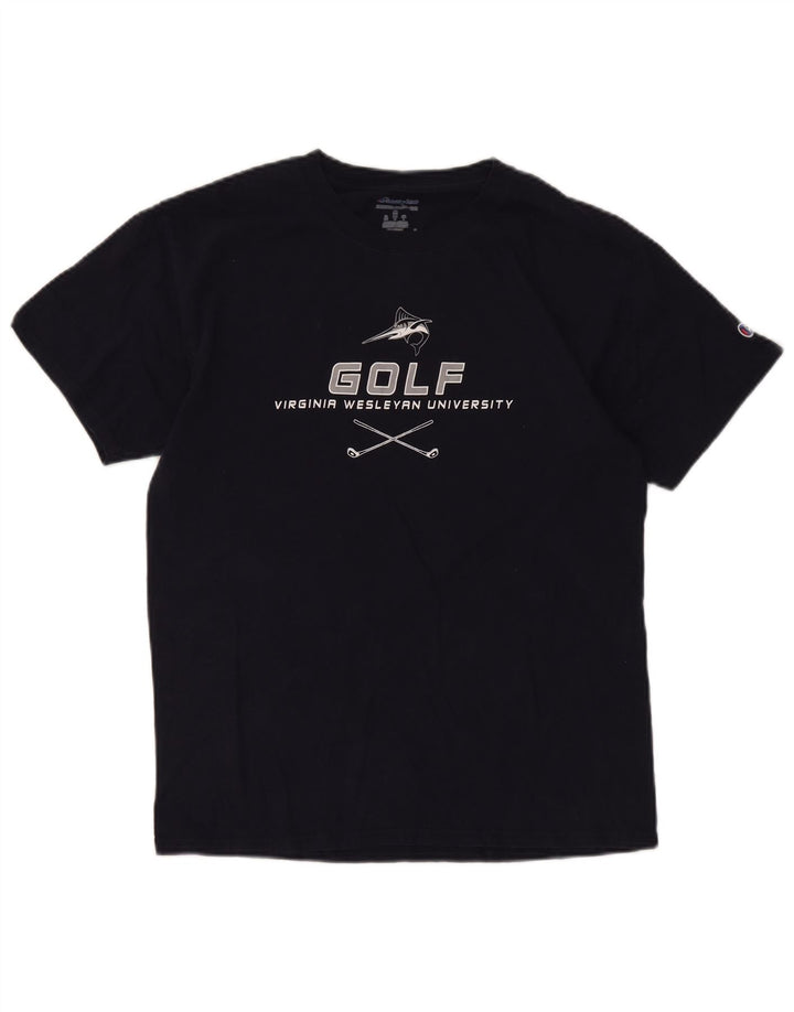 Tricou grafic pentru bărbați Champion Top Mediu Bleumarin
