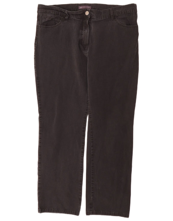 Pantaloni chino drepti pentru femei Marks & Spencer UK 18 XL W36 L28 Negru