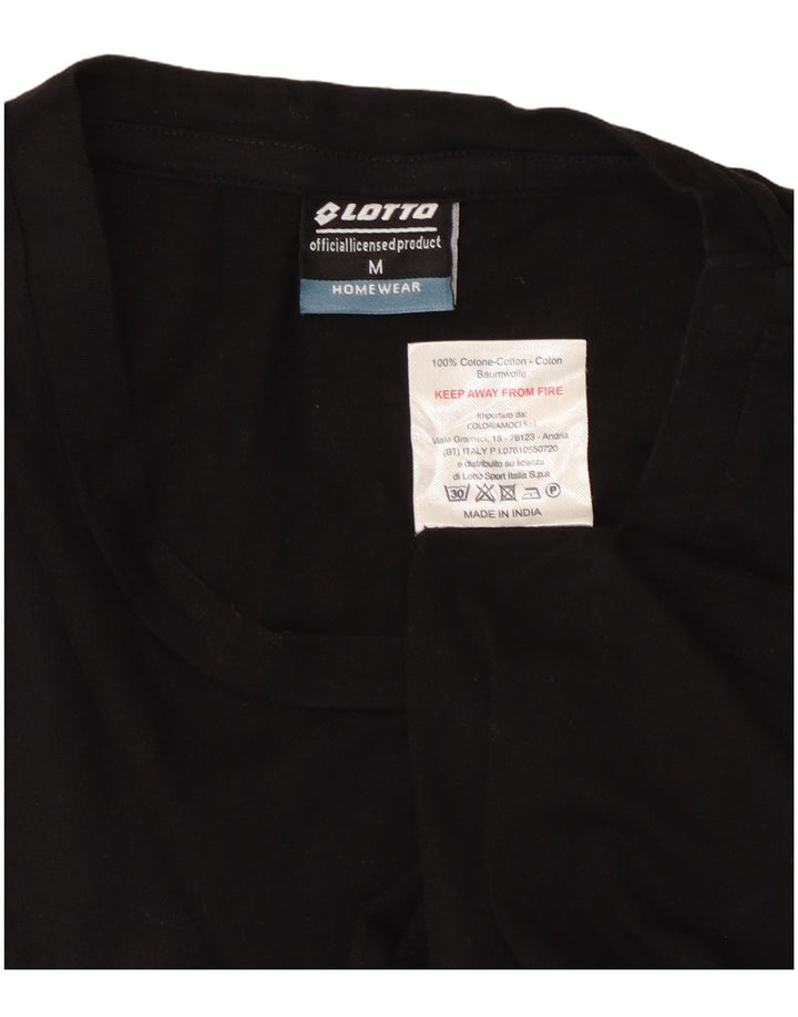 Tricou Bărbați LOTTO Top Mediu Negru Bumbac