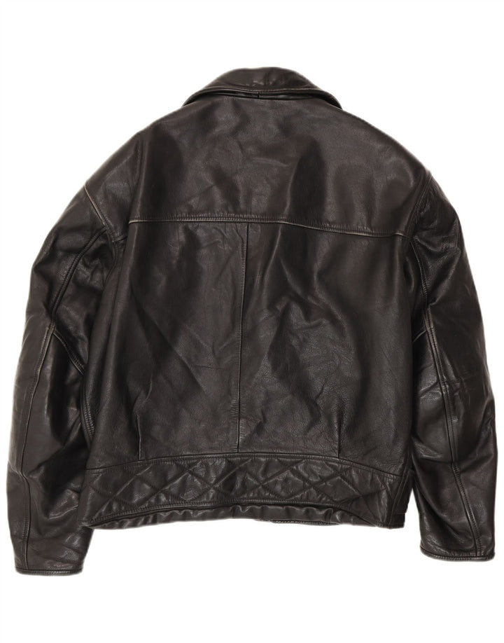 Jachetă motociclist din piele pentru bărbați Dainese IT 52 Large Black