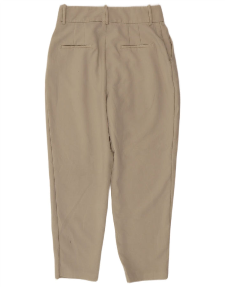 Pantaloni de costum conici pentru femei Zara L30 L26 Bej Poliester
