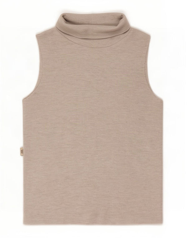 Vestă Crop Top Femei Zara UK 10 Mic Bej Poliester