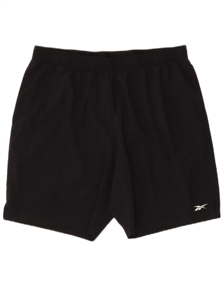Pantaloni scurti sport Reebok Speedwick pentru bărbați 2XL, poliester negru