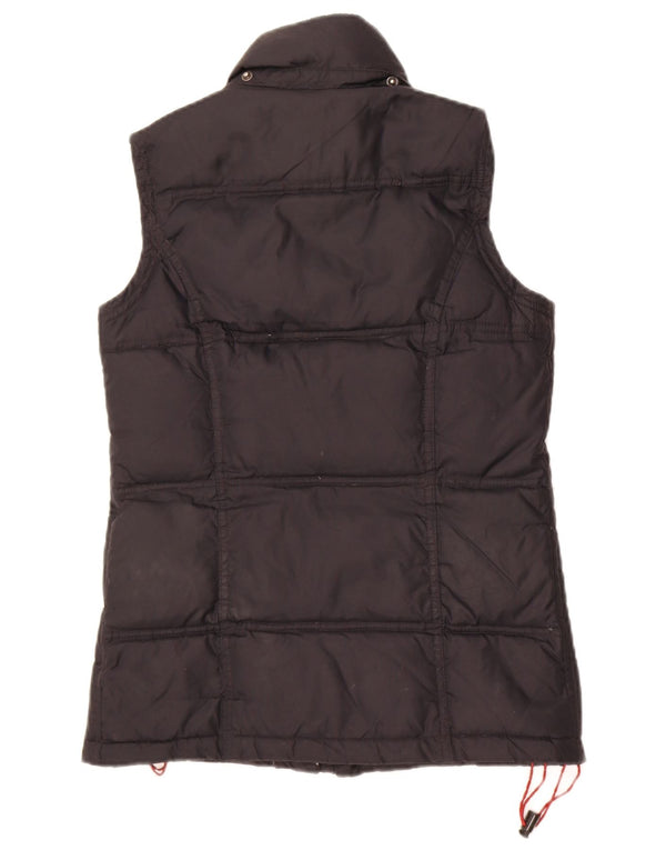 Crew Clothing Gilet căptușit pentru femei UK 8 Small Black Nylon